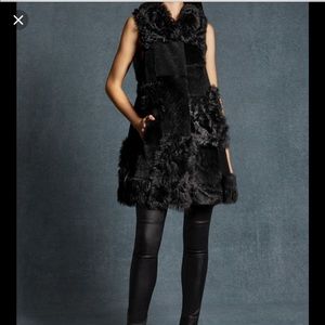 Karen millen sheep skin 100%